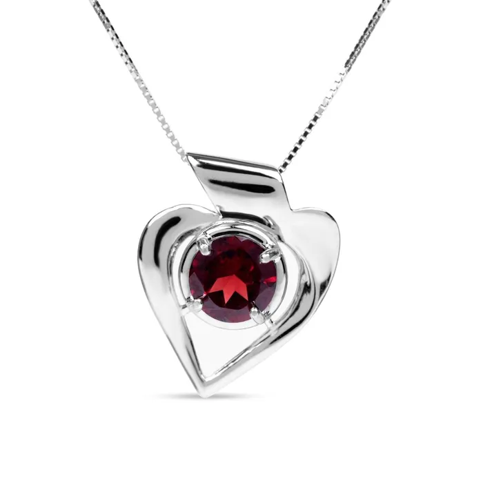 Necklaces Real Garnet Heart Necklace Uniquelan Jewelry Necklaces Real Garnet Heart Necklace Uniquelan Jewelry