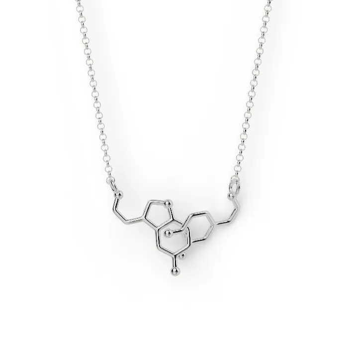 Necklaces sciencejewelry1824 dopamine serotonin necklace H silver