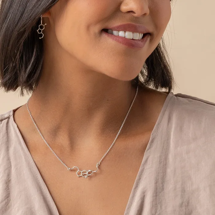 Necklaces sciencejewelry1824 dopamine serotonin necklace H silver