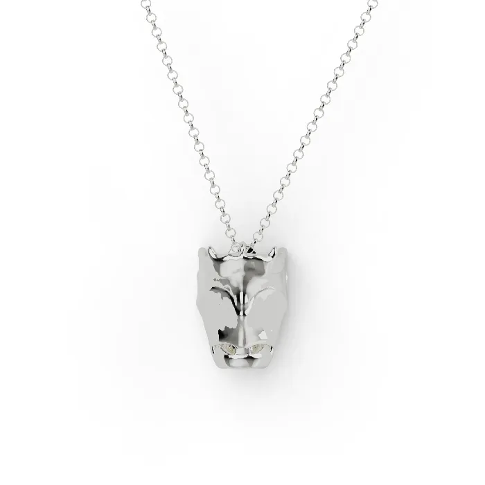 Necklaces sciencejewelry1824 larynx necklace silver