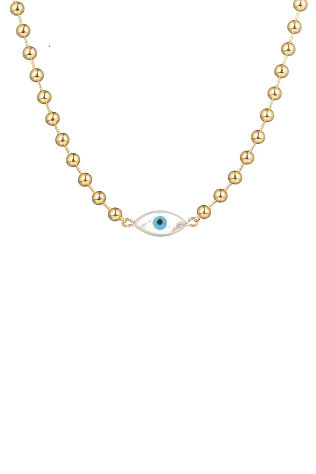 Necklaces Shell Eye Pendant Necklace Eye Candy LA