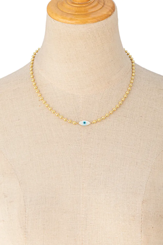 Necklaces Shell Eye Pendant Necklace Eye Candy LA