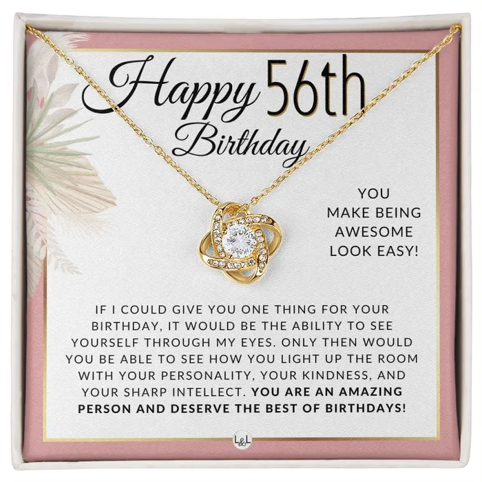 Necklaces ShineOn Fulfillment 56th Birthday Gift For Her Necklace For 56 Year Old Beautiful Womans Birthday Pendant Jewelry Necklaces ShineOn Fulfillment 56th Birthday Gift For Her Necklace For 56 Year Old Beautiful Womans Birthday Pendant Jewelry