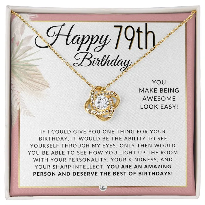 Necklaces ShineOn Fulfillment 79th Birthday Gift For Her Necklace For 79 Year Old Beautiful Womans Birthday Pendant Jewelry Necklaces ShineOn Fulfillment 79th Birthday Gift For Her Necklace For 79 Year Old Beautiful Womans Birthday Pendant Jewelry