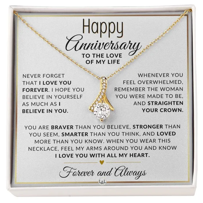 Necklaces ShineOn Fulfillment Anniversary Gift For Her I Love You Forever Anniversary Gift Idea For Wife Girlfriend or Fiance Drop Pendant Necklace Heartfelt Anniversary Message Necklaces ShineOn Fulfillment Anniversary Gift For Her I Love You Forever Anniversary Gift Idea For Wife Girlfriend or Fiance Drop Pendant Necklace Heartfelt Anniversary Message