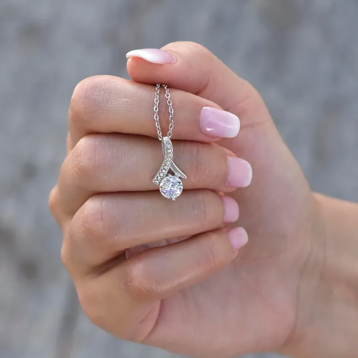 Necklaces ShineOn Fulfillment Anniversary Gift For Her I Love You Forever Anniversary Gift Idea For Wife Girlfriend or Fiance Drop Pendant Necklace Heartfelt Anniversary Message
