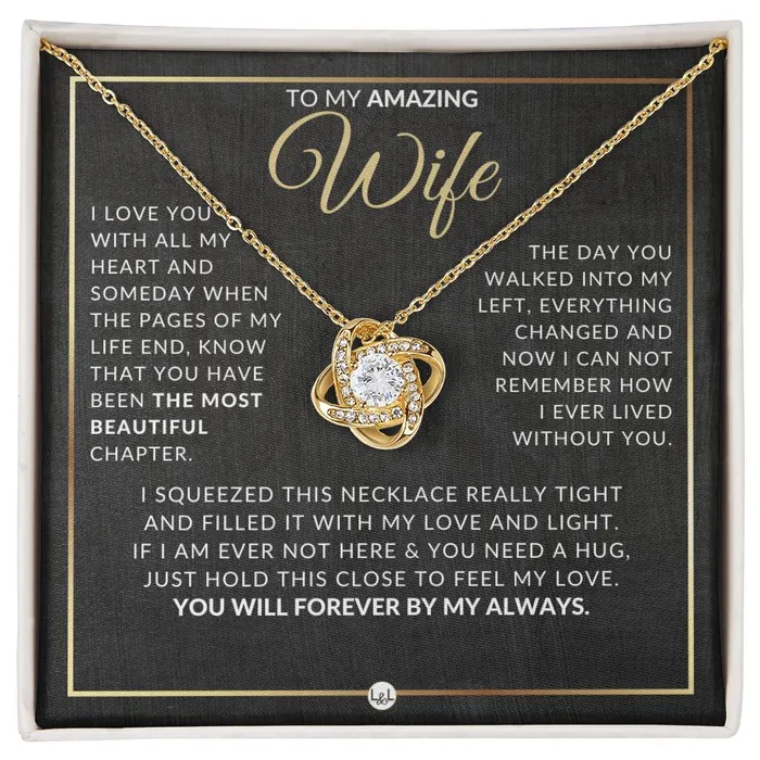 Necklaces ShineOn Fulfillment Best Gift For Wife Beautiful Womens Pendant Necklace For Your Wife Heartfelt Message For Her From Husband Necklaces ShineOn Fulfillment Best Gift For Wife Beautiful Womens Pendant Necklace For Your Wife Heartfelt Message For Her From Husband