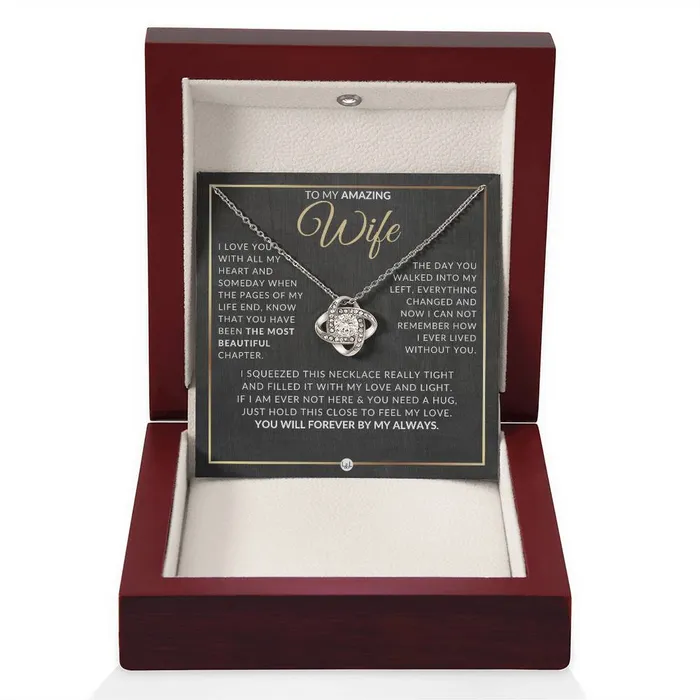 Necklaces ShineOn Fulfillment Best Gift For Wife Beautiful Womens Pendant Necklace For Your Wife Heartfelt Message For Her From Husband