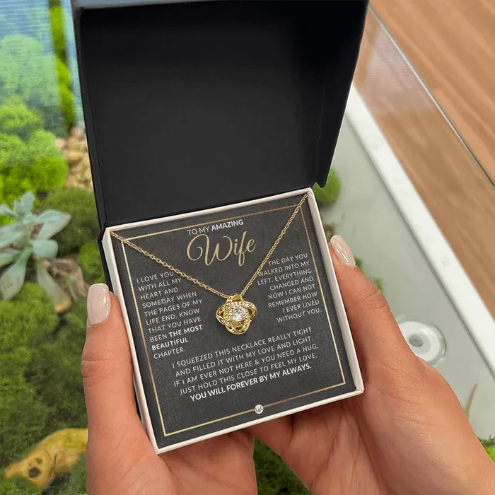 Necklaces ShineOn Fulfillment Best Gift For Wife Beautiful Womens Pendant Necklace For Your Wife Heartfelt Message For Her From Husband