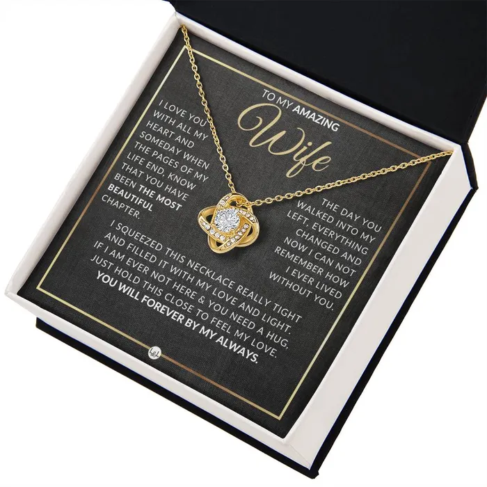 Necklaces ShineOn Fulfillment Best Gift For Wife Beautiful Womens Pendant Necklace For Your Wife Heartfelt Message For Her From Husband