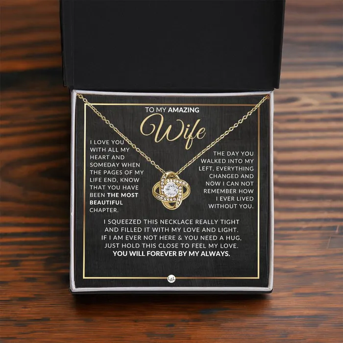 Necklaces ShineOn Fulfillment Best Gift For Wife Beautiful Womens Pendant Necklace For Your Wife Heartfelt Message For Her From Husband