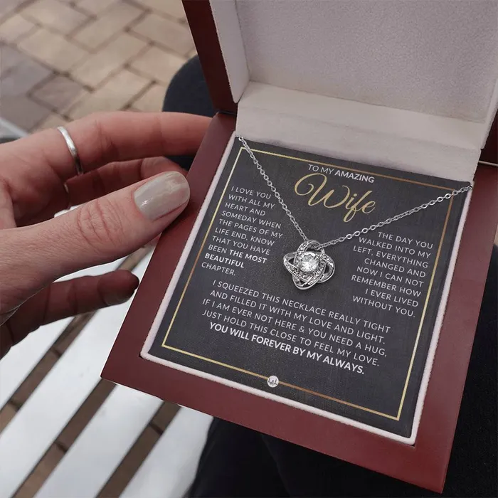 Necklaces ShineOn Fulfillment Best Gift For Wife Beautiful Womens Pendant Necklace For Your Wife Heartfelt Message For Her From Husband