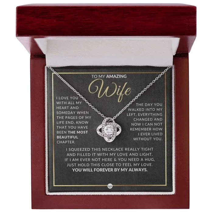 Necklaces ShineOn Fulfillment Best Gift For Wife Beautiful Womens Pendant Necklace For Your Wife Heartfelt Message For Her From Husband