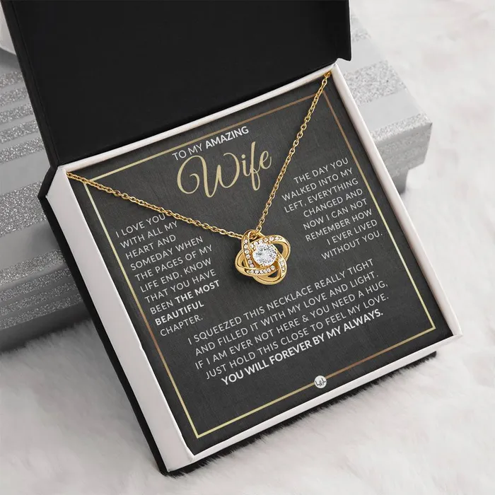 Necklaces ShineOn Fulfillment Best Gift For Wife Beautiful Womens Pendant Necklace For Your Wife Heartfelt Message For Her From Husband