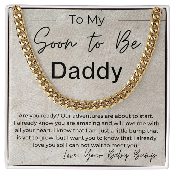 Necklaces ShineOn Fulfillment I Already Love You Gift for Future Dad From Baby Bump Linked Chain Necklace Necklaces ShineOn Fulfillment I Already Love You Gift for Future Dad From Baby Bump Linked Chain Necklace