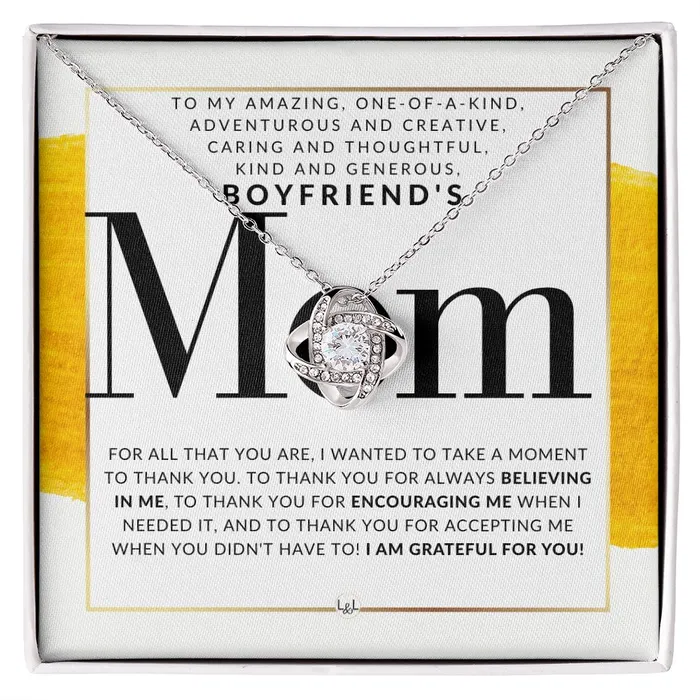 Necklaces ShineOn Fulfillment My Boyfriends Mom Necklace Great For Mothers Day Christmas Her Birthday Or As An Encouragement Gift