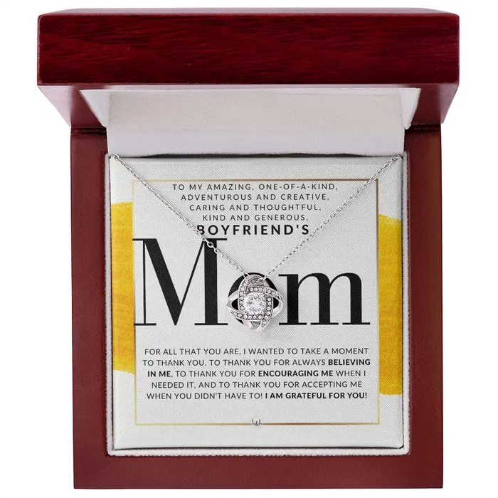 Necklaces ShineOn Fulfillment My Boyfriends Mom Necklace Great For Mothers Day Christmas Her Birthday Or As An Encouragement Gift