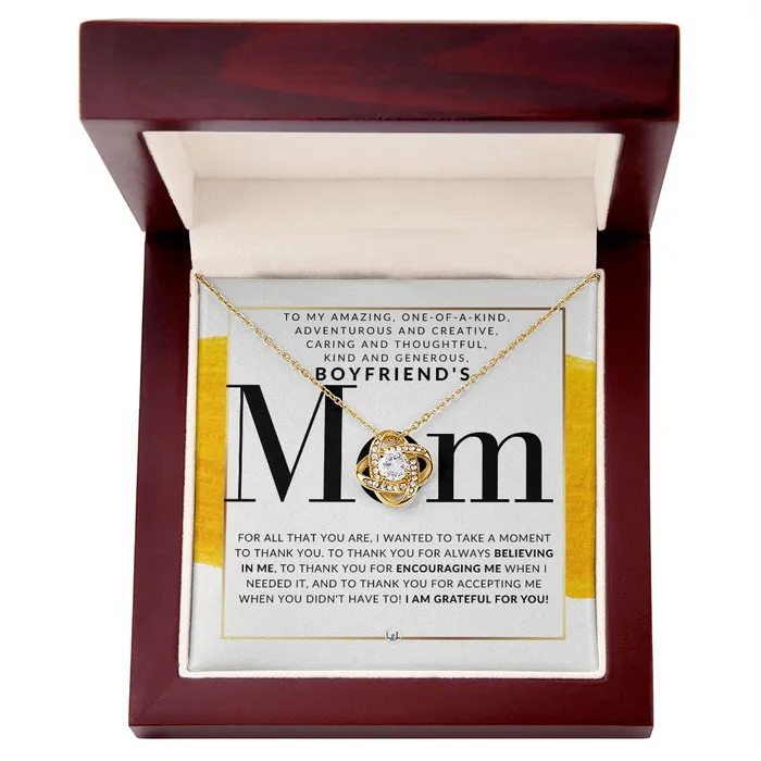 Necklaces ShineOn Fulfillment My Boyfriends Mom Necklace Great For Mothers Day Christmas Her Birthday Or As An Encouragement Gift