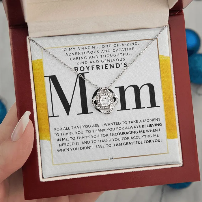 Necklaces ShineOn Fulfillment My Boyfriends Mom Necklace Great For Mothers Day Christmas Her Birthday Or As An Encouragement Gift