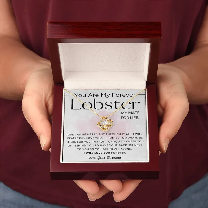 Necklaces ShineOn Fulfillment My Lobster To My Wife Necklace From Husband Christmas Gifts Birthday Present Wedding Anniversary Gift Valentines Day
