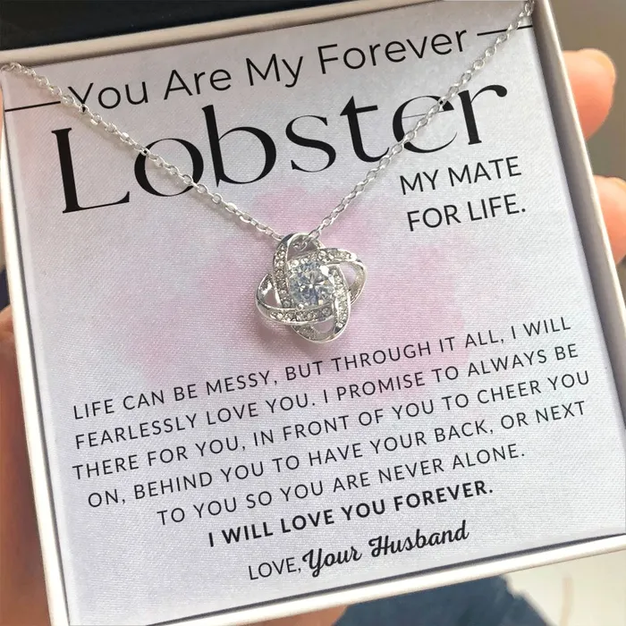 Necklaces ShineOn Fulfillment My Lobster To My Wife Necklace From Husband Christmas Gifts Birthday Present Wedding Anniversary Gift Valentines Day