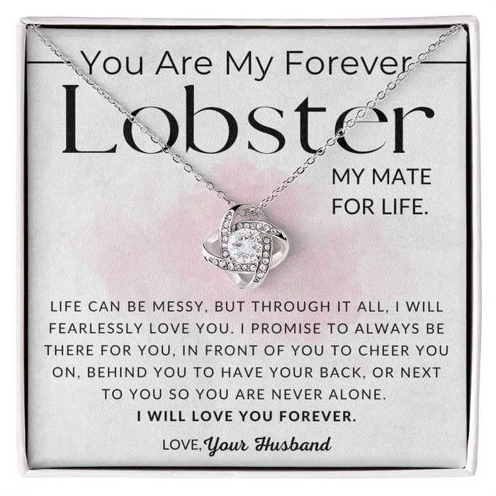 Necklaces ShineOn Fulfillment My Lobster To My Wife Necklace From Husband Christmas Gifts Birthday Present Wedding Anniversary Gift Valentines Day