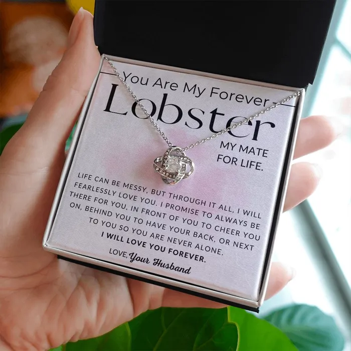 Necklaces ShineOn Fulfillment My Lobster To My Wife Necklace From Husband Christmas Gifts Birthday Present Wedding Anniversary Gift Valentines Day