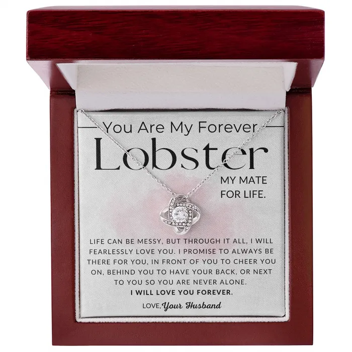 Necklaces ShineOn Fulfillment My Lobster To My Wife Necklace From Husband Christmas Gifts Birthday Present Wedding Anniversary Gift Valentines Day