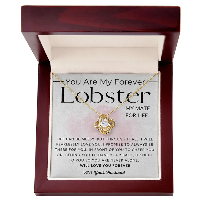 Necklaces ShineOn Fulfillment My Lobster To My Wife Necklace From Husband Christmas Gifts Birthday Present Wedding Anniversary Gift Valentines Day