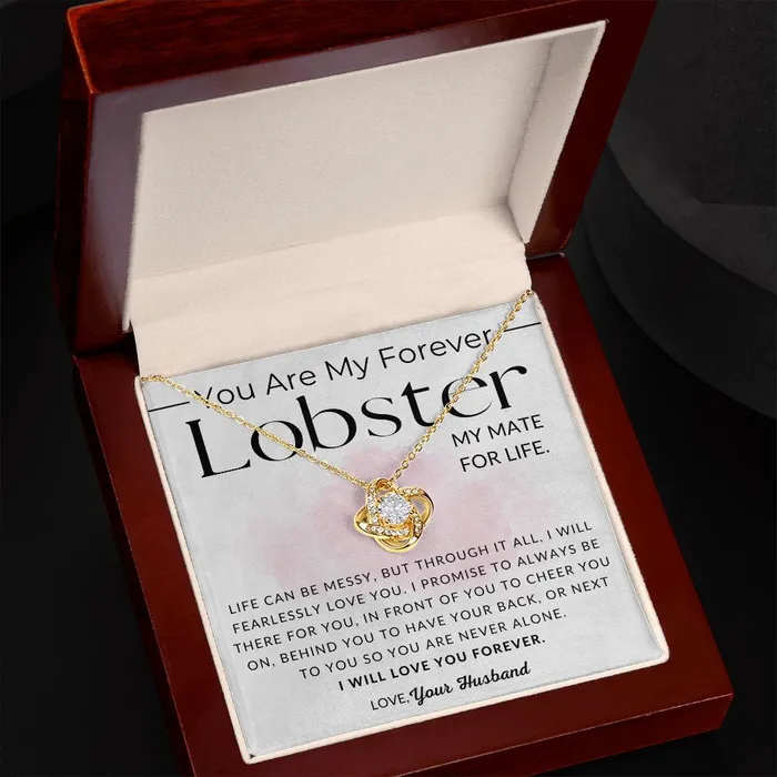 Necklaces ShineOn Fulfillment My Lobster To My Wife Necklace From Husband Christmas Gifts Birthday Present Wedding Anniversary Gift Valentines Day