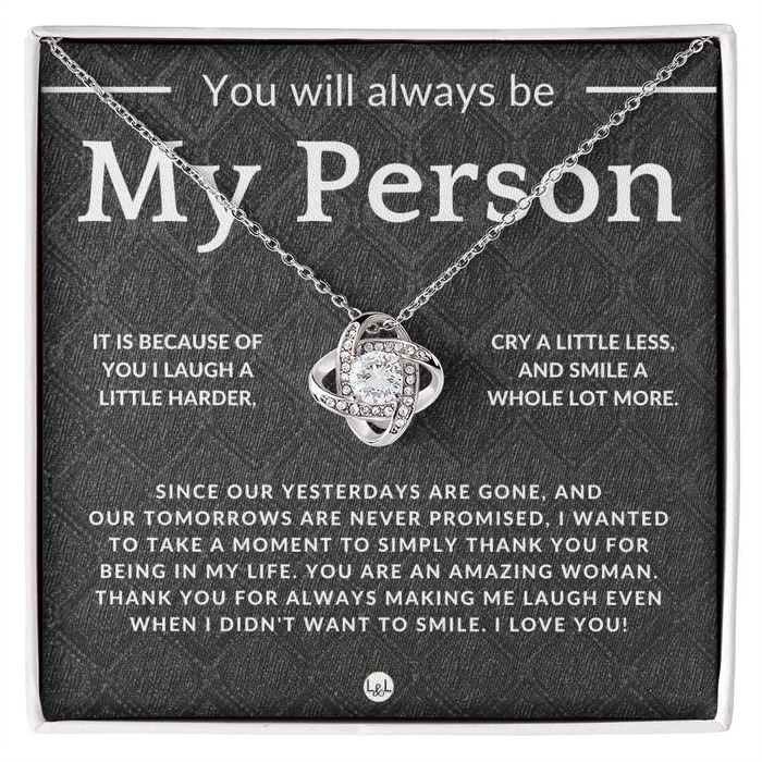 Necklaces ShineOn Fulfillment My Person Thoughtful and Romantic Gift for Her Soulmate Necklace Christmas Valentines Birthday or Anniversary Gifts Necklaces ShineOn Fulfillment My Person Thoughtful and Romantic Gift for Her Soulmate Necklace Christmas Valentines Birthday or Anniversary Gifts