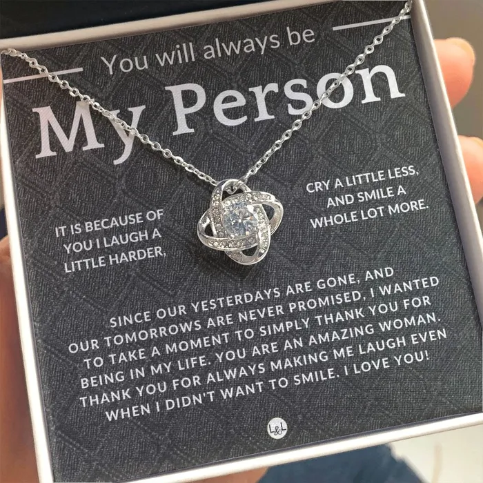 Necklaces ShineOn Fulfillment My Person Thoughtful and Romantic Gift for Her Soulmate Necklace Christmas Valentines Birthday or Anniversary Gifts