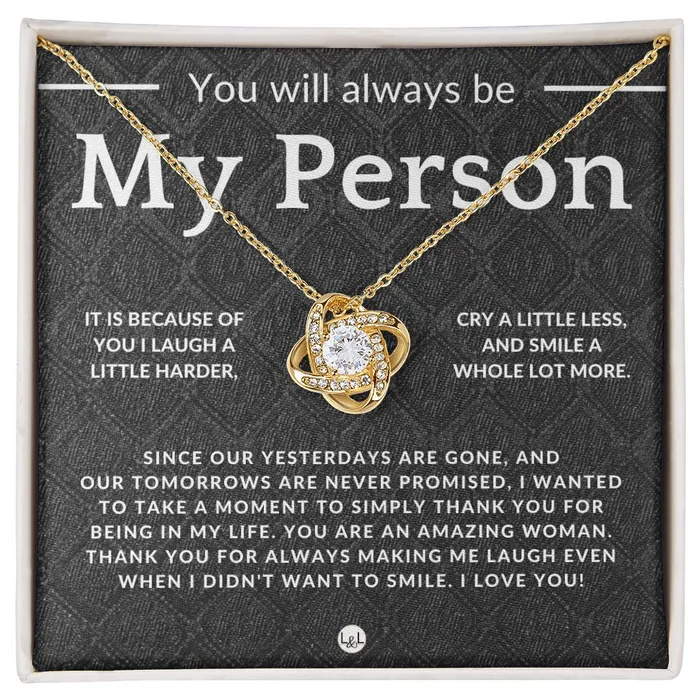 Necklaces ShineOn Fulfillment My Person Thoughtful and Romantic Gift for Her Soulmate Necklace Christmas Valentines Birthday or Anniversary Gifts