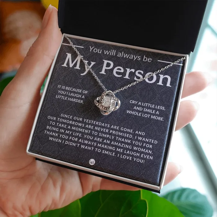Necklaces ShineOn Fulfillment My Person Thoughtful and Romantic Gift for Her Soulmate Necklace Christmas Valentines Birthday or Anniversary Gifts