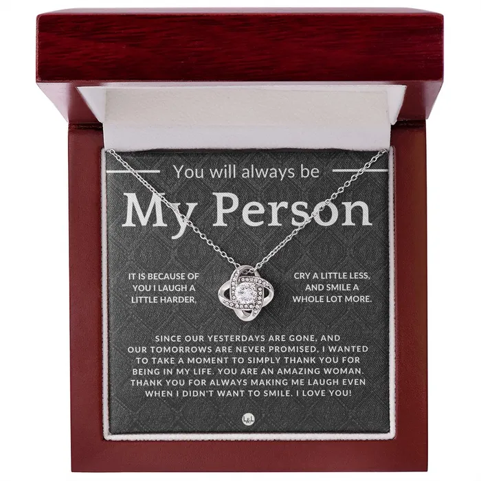 Necklaces ShineOn Fulfillment My Person Thoughtful and Romantic Gift for Her Soulmate Necklace Christmas Valentines Birthday or Anniversary Gifts