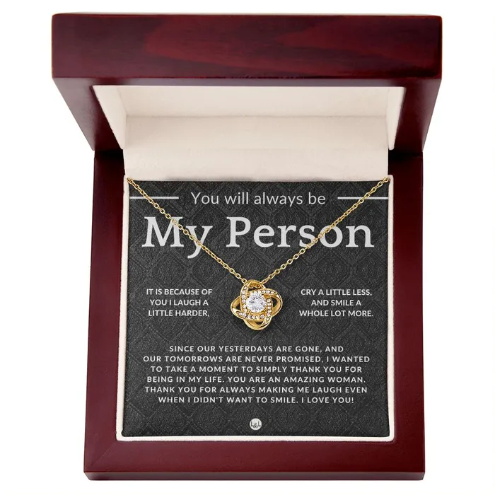 Necklaces ShineOn Fulfillment My Person Thoughtful and Romantic Gift for Her Soulmate Necklace Christmas Valentines Birthday or Anniversary Gifts