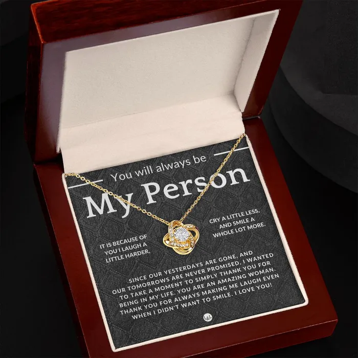 Necklaces ShineOn Fulfillment My Person Thoughtful and Romantic Gift for Her Soulmate Necklace Christmas Valentines Birthday or Anniversary Gifts