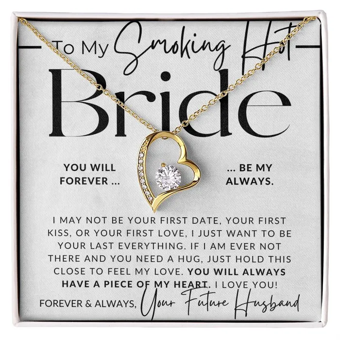 Necklaces ShineOn Fulfillment My Smoking Hot Bride Piece of My Heart Gift For My Future Wife My Fiance Bride Gift from Groom on Wedding Day Romantic Christmas Gifts For Her Valentines Day Birthday Present Necklaces ShineOn Fulfillment My Smoking Hot Bride Piece of My Heart Gift For My Future Wife My Fiance Bride Gift from Groom on Wedding Day Romantic Christmas Gifts For Her Valentines Day Birthday Present