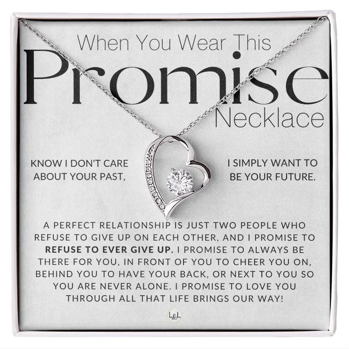 Necklaces ShineOn Fulfillment Promise Necklace Thinking of You Sentimental and Romantic Gift for Her Christmas Valentines Birthday or Anniversary Gifts