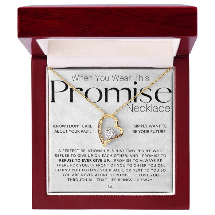 Necklaces ShineOn Fulfillment Promise Necklace Thinking of You Sentimental and Romantic Gift for Her Christmas Valentines Birthday or Anniversary Gifts