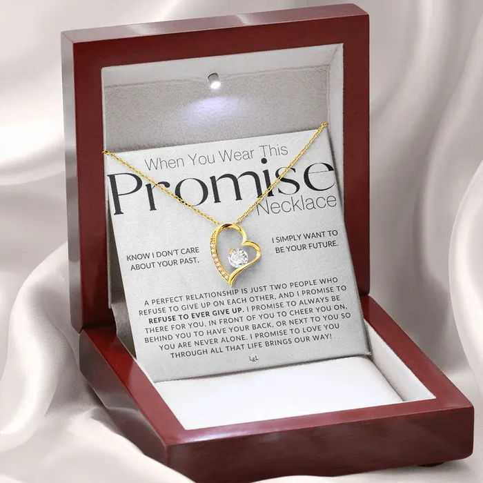 Necklaces ShineOn Fulfillment Promise Necklace Thinking of You Sentimental and Romantic Gift for Her Christmas Valentines Birthday or Anniversary Gifts