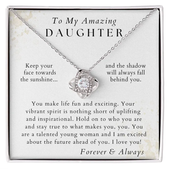Necklaces ShineOn Fulfillment Stay True Daughter Necklace Gift from Mom or Dad Birthday Graduation Valentines Christmas Gifts Necklaces ShineOn Fulfillment Stay True Daughter Necklace Gift from Mom or Dad Birthday Graduation Valentines Christmas Gifts