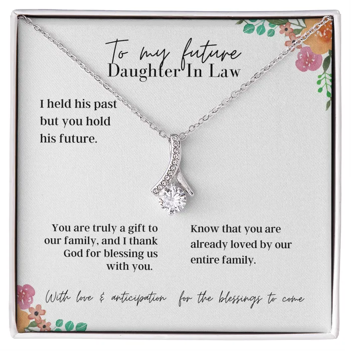 Necklaces ShineOn Fulfillment To My Future Daughter In Law Alluring Beauty Necklace Necklaces ShineOn Fulfillment To My Future Daughter In Law Alluring Beauty Necklace
