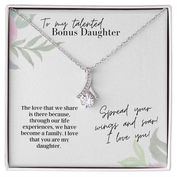 Necklaces ShineOn Fulfillment To My Talented Bonus Daughter Spread Your Wings Alluring Beauty Necklace Necklaces ShineOn Fulfillment To My Talented Bonus Daughter Spread Your Wings Alluring Beauty Necklace