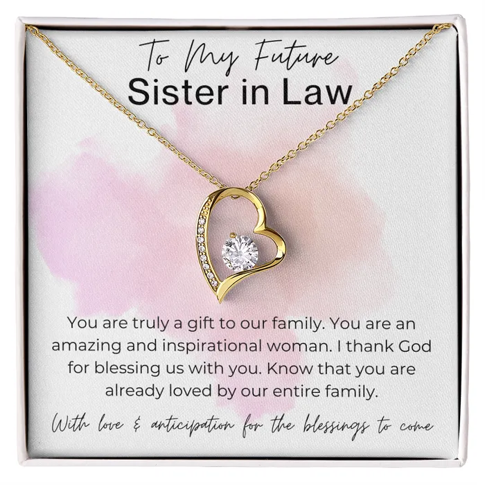 Necklaces ShineOn Fulfillment You are Already Loved Gift for Future Sister in Law the Bride to Be Heart Pendant Necklace