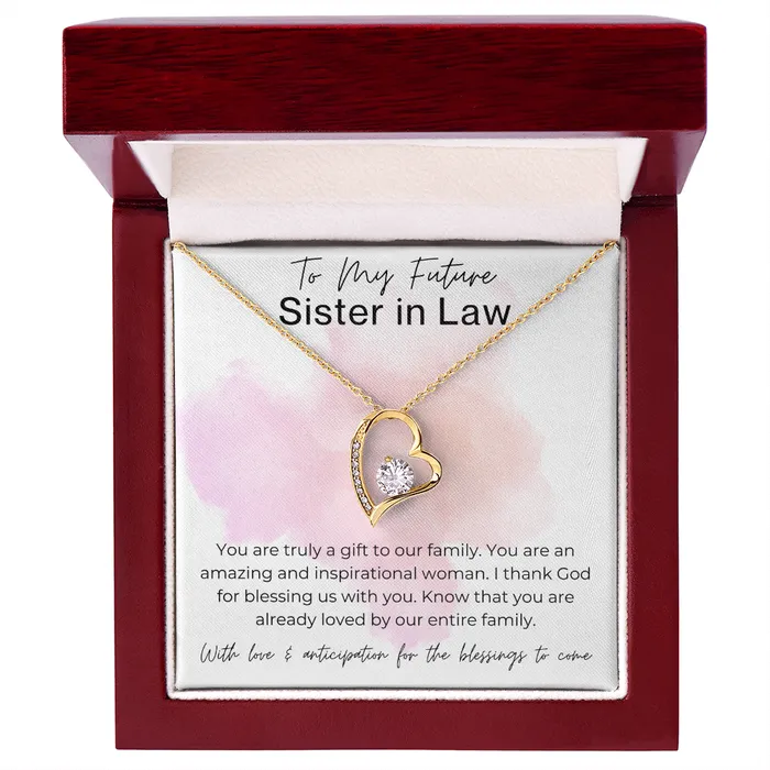 Necklaces ShineOn Fulfillment You are Already Loved Gift for Future Sister in Law the Bride to Be Heart Pendant Necklace