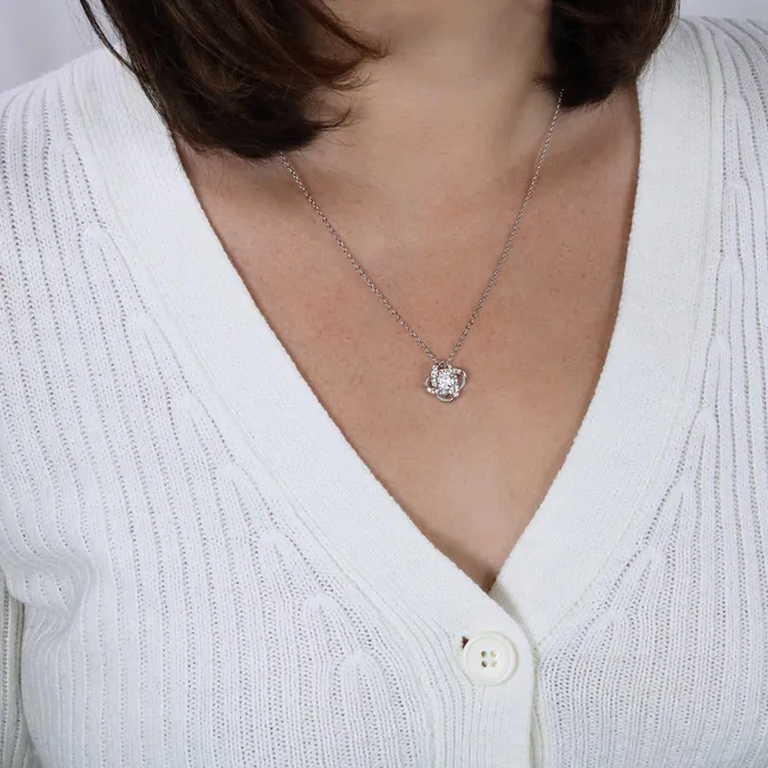 Necklaces To My Boyfriends Mom Thank You for Your Support Knot Pendant Necklace For Your Boyfriends Mom ShineOn Fulfillment