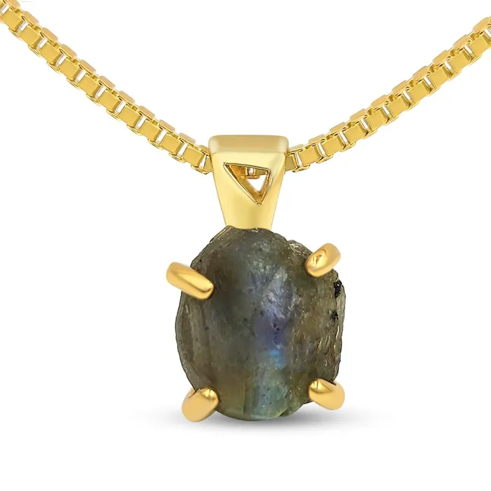 Necklaces Uniquelan Jewelry Authentic Raw Labradorite Necklace Necklaces Uniquelan Jewelry Authentic Raw Labradorite Necklace