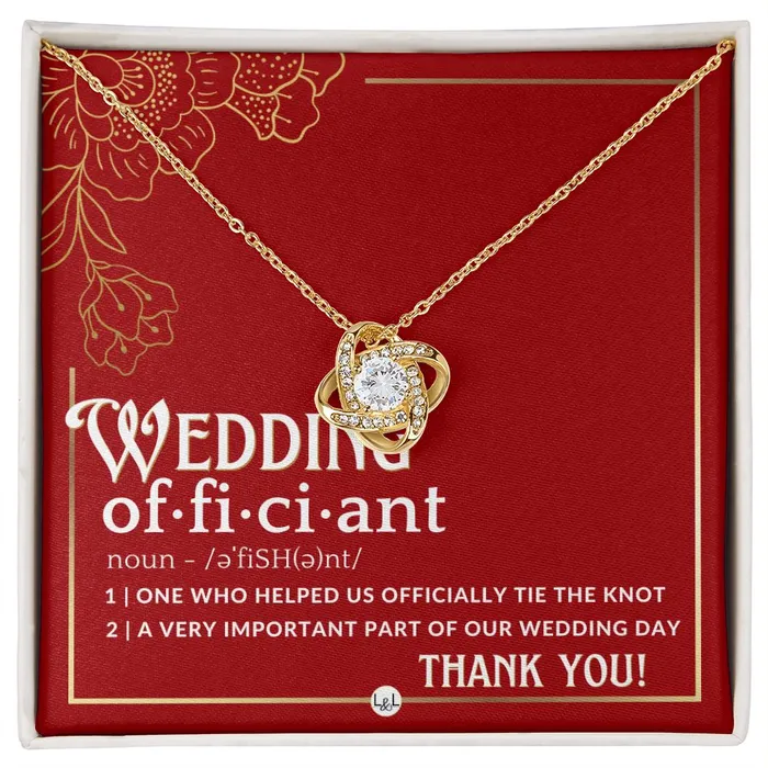 Officiant Gift Thank You Gift For Female Wedding Officiant Pastor Thank You For Marrying Us Necklace Red and Gold Wedding Theme ShineOn Fulfillment Necklaces Officiant Gift Thank You Gift For Female Wedding Officiant Pastor Thank You For Marrying Us Necklace Red and Gold Wedding Theme ShineOn Fulfillment Necklaces
