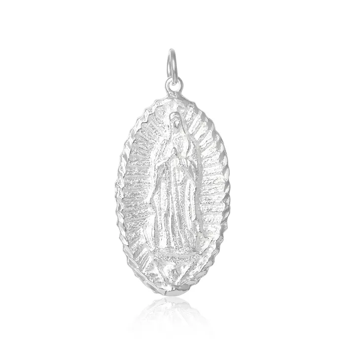 P2230 Guadalupe Virgin Mary Med Charm Teeda Charm Necklaces